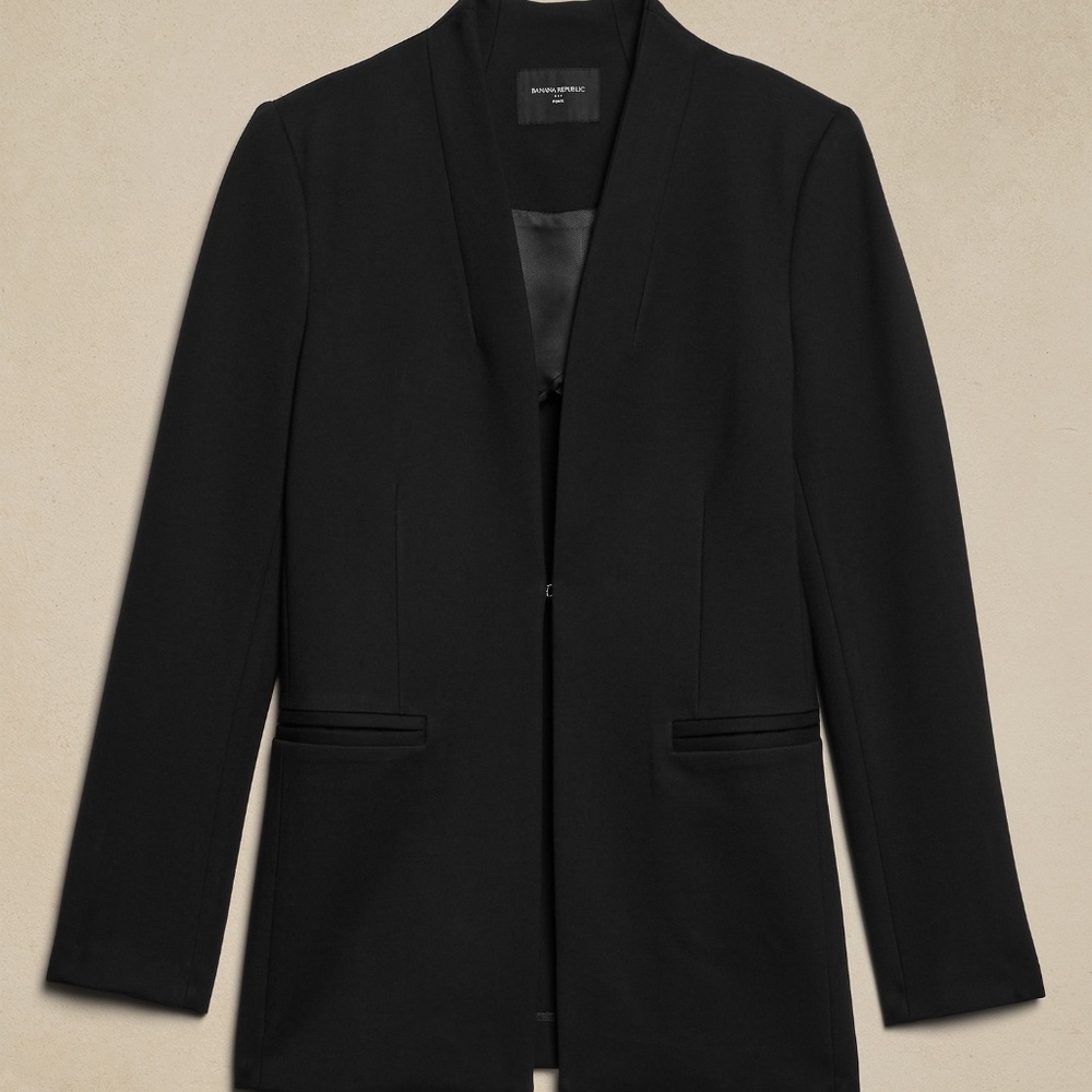 Long and Lean Ponte Blazer Banana Republic